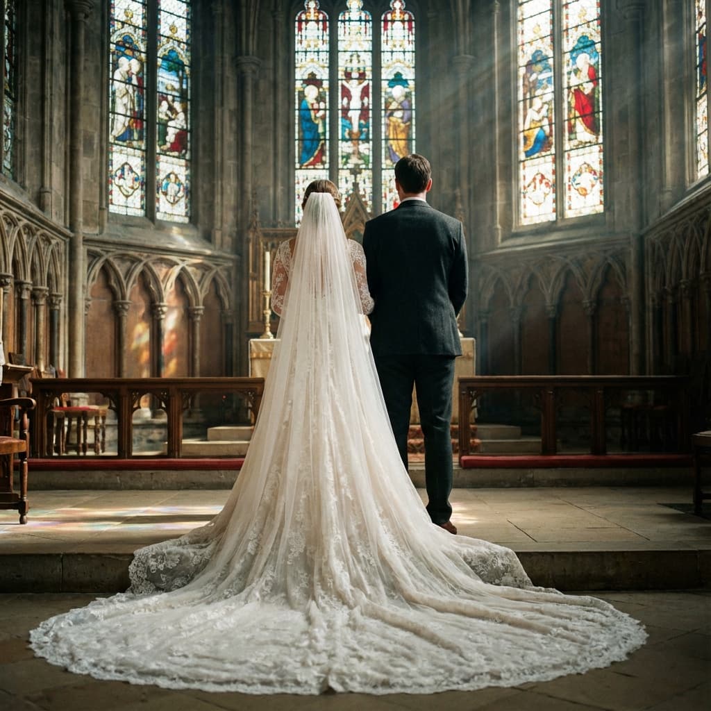 Para młoda w kościele